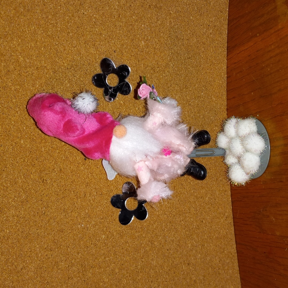 "Every home should own a knome."Cute angel knome Valentine barbie color theme 6"